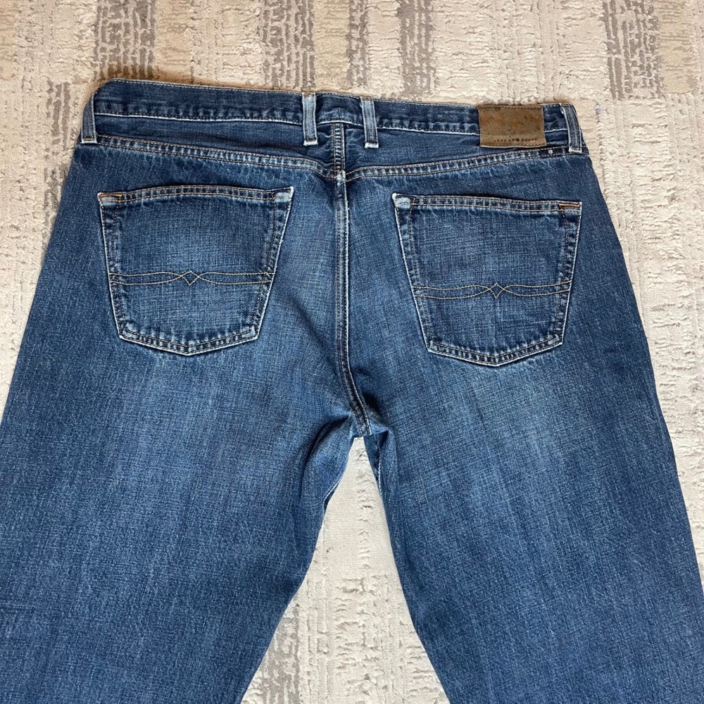 Lucky Brand 221 Original Straight Mens Blue Jeans 38x30 Medium Wash - Picture 11 of 12